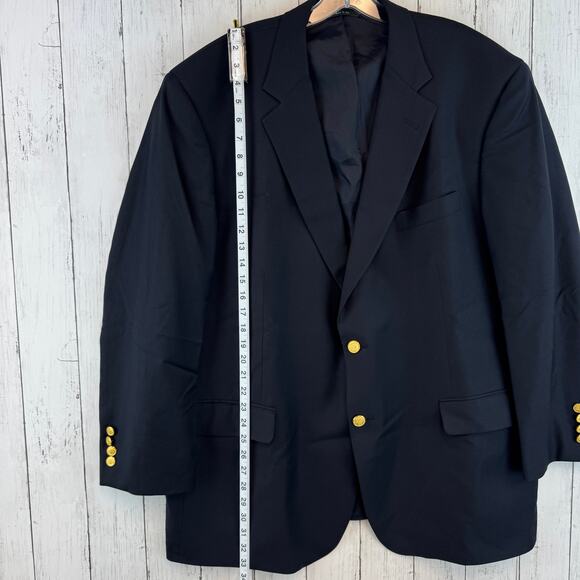 Hickey Freeman Windowpane Worsted Wool Single-Breasted Blazer Sport Size 39R - Picture 13 of 16